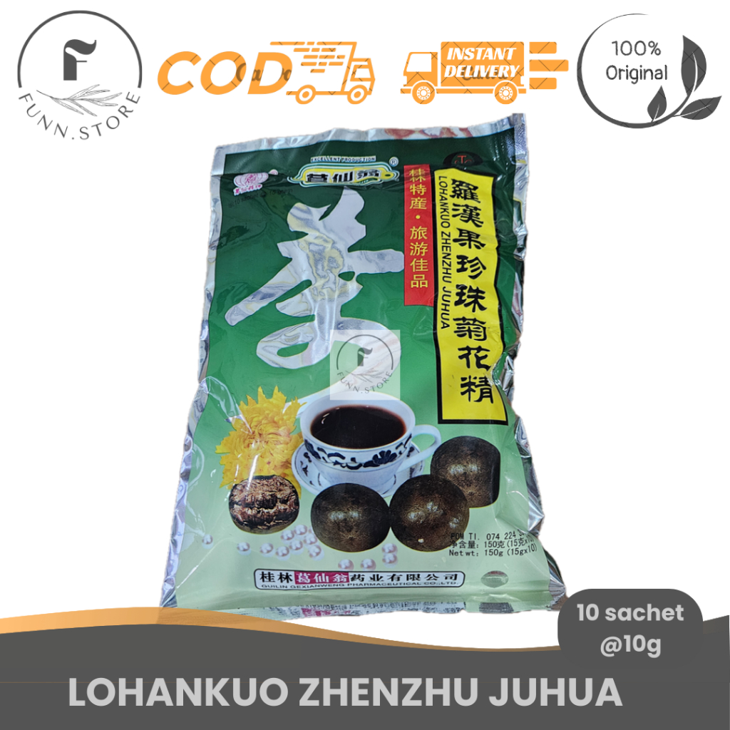 

Lohankuo Zhenzhu Juhua (Dengan Chrysanthemum) / Teh Lohanko dengan ekstrak Chrsyanthemum - 100% Original