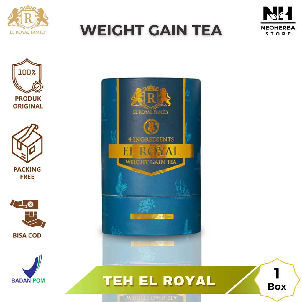 

El Royal Weight Gain Tea - Teh Penggemuk 2X Kali lebih cepat naik berat badan - Solusi Naik BB Tanpa Efek Samping