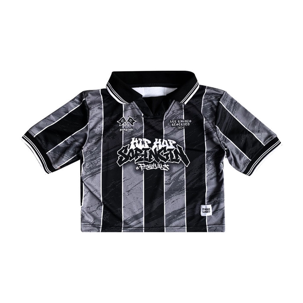 Fakelab X Hiphop Soringin Crop Jersey Vintage / Sporty / Football / Pakaian Sepak Bola