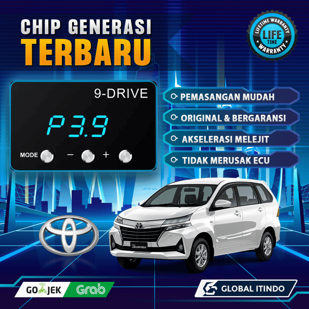 9 Drive Toyota Grand New Avanza Piggyback Throttle Controller ECU Remap