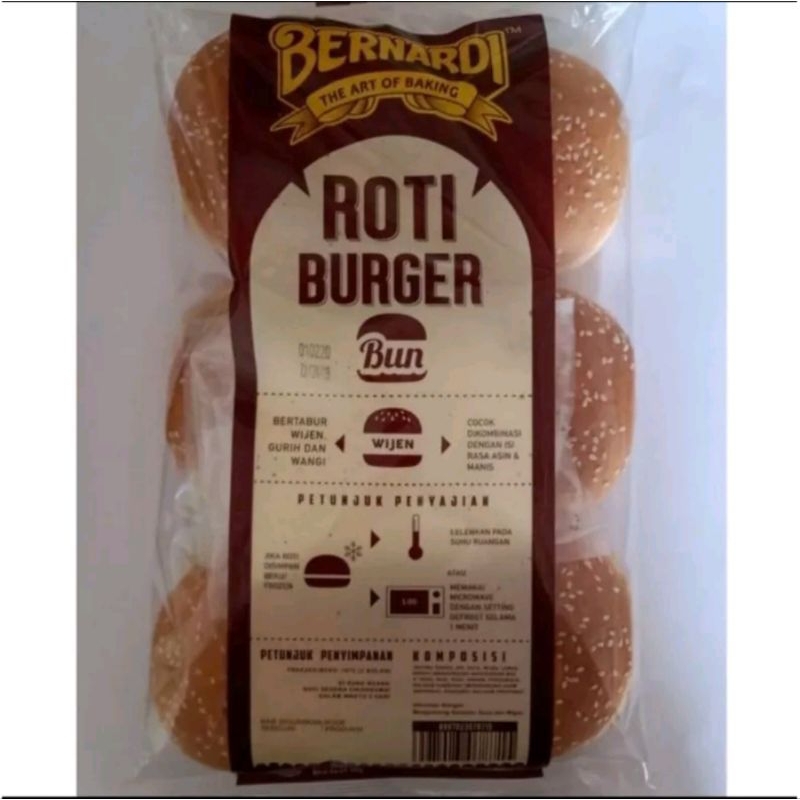 

Roti burger Bernardi Wijen Bogor Frozen