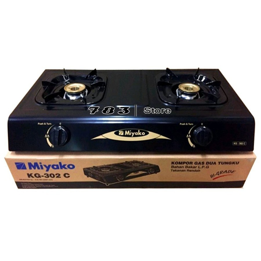 Miyako Kompor Gas KG-302C Kompor Gas 2 Tungku Miyako KG 302C BATAM