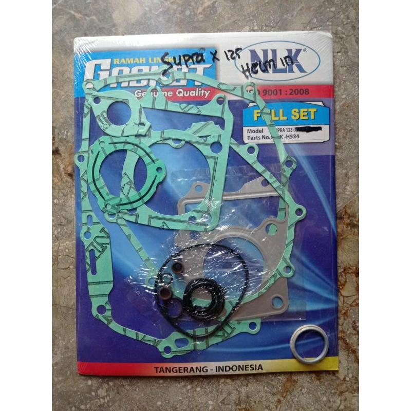 packing gasket perpak fullset komplit seal klep Honda supra x 125 helm in NLK