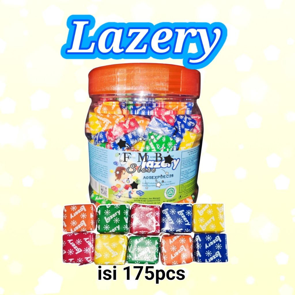 

Permen lazery / Permen Sugus Toples Isi 175pcs