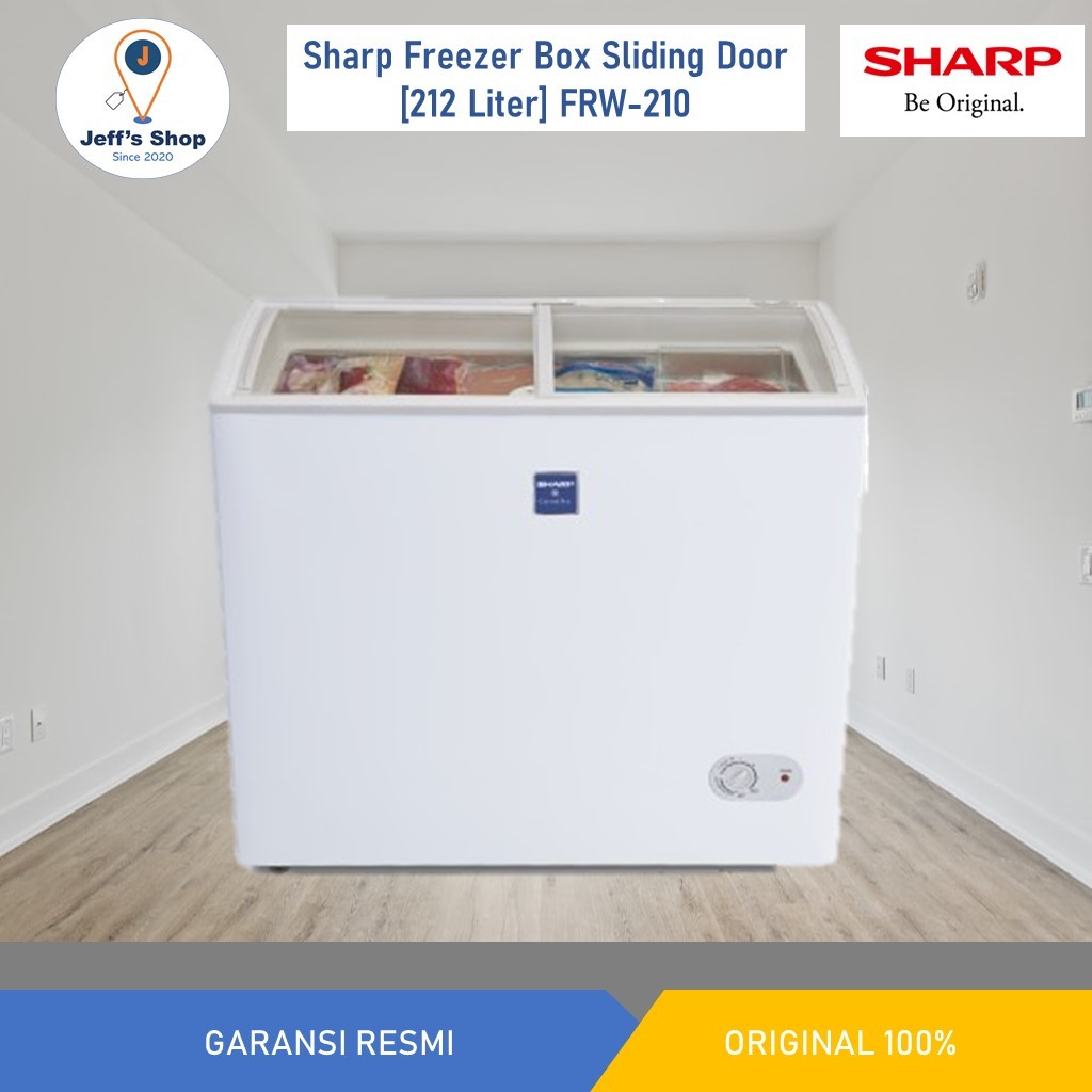 Sharp Chest Freezer Sliding Door [212 Liter] FRW 210