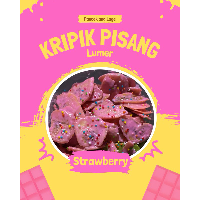 

Kripik Pisang Lumer Rasa Strawberi / kripik pisang lumer Rasa Stroberi Box 500ml 150gr|| Food Keripik Snack Cemilan Crispy Chips