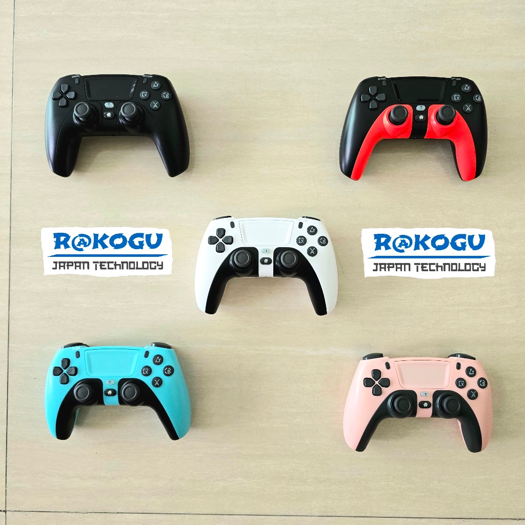 Wireless Controller PS4 Model PS5 Bluetooth Gamepad untuk Nintendo Switch P4 Stick PS3 PC Stik iPhon