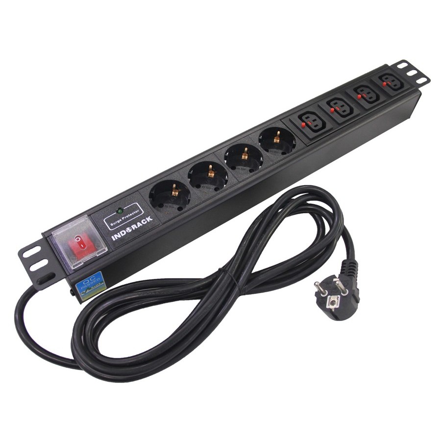 PDU8GE - PDU 8 Outlet with 4 Germany, 4 Europe Socket - PDU8GE
