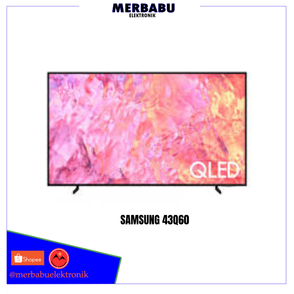 SAMSUNG QLED TV QA43Q60C 43 INCH UHD 4K SMART TV I SAMSUNG SMART TV 43Q60C QLED 4K UHD