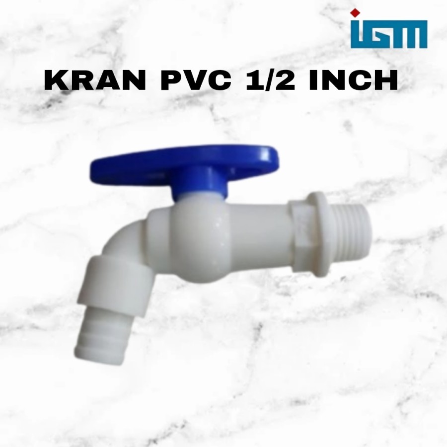 Kran Air Kamar Mandi Pvc IGM Kran Taman Igm Kran Wudhu Igm Engkol 1/2 Inch