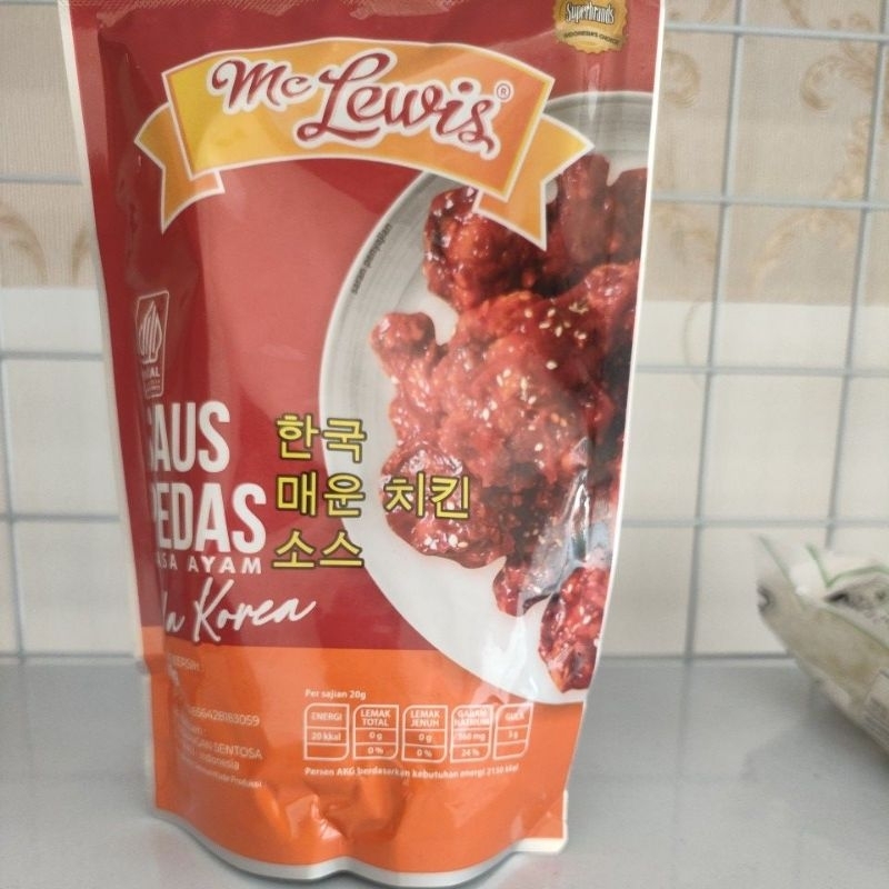 

mc lewis saus pedas ala korea 250gram