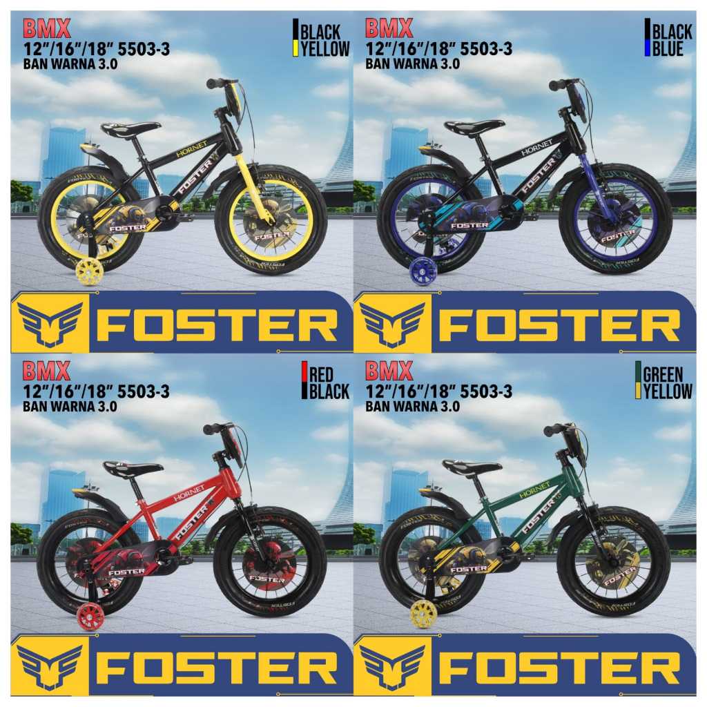 Buttercupple Sepeda Anak Bmx 18 Foster Hornet Lebah