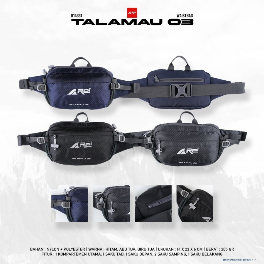 Tas Pinggang TALAMAU 03 Areioutdoor - WAIST BAG REI OUTDOOR GEAR SERIES TALAMAU 03
