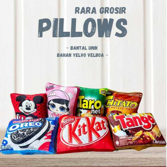 Bantal Karakter Dan Bantal Snack Murah Viral COD