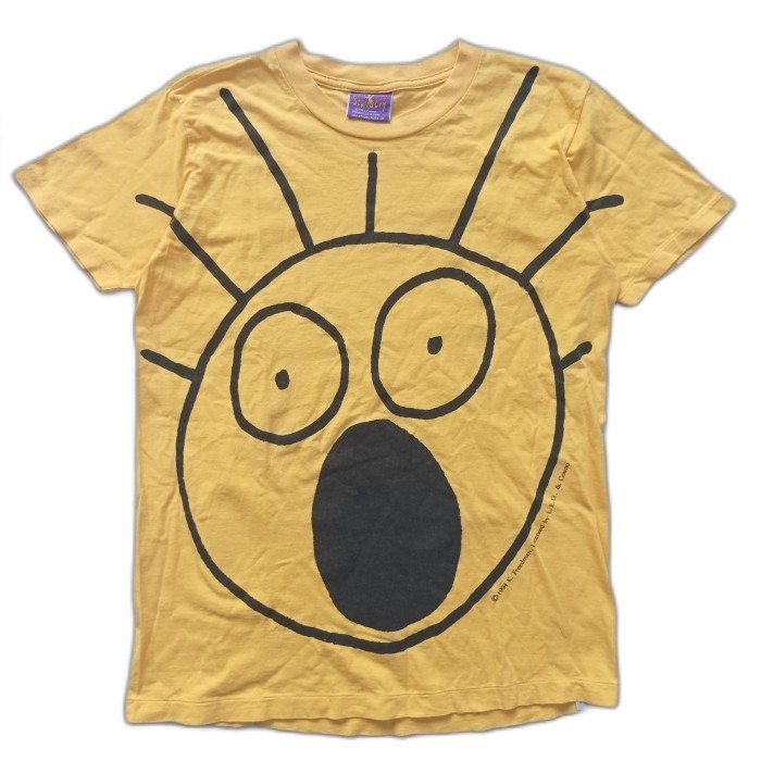 kaos vintage scared guy x levis fullprint graphic tshirt unisex 90s