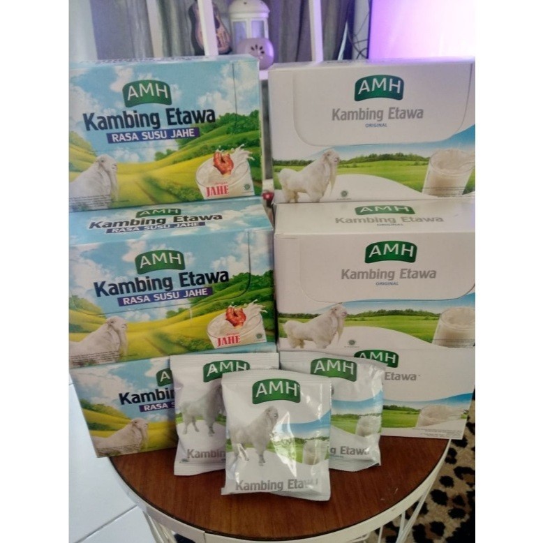 

Susu Kambing Etawa AMH 1 Box 10 Sachet Vanila & Jahe Susu Kesehatan