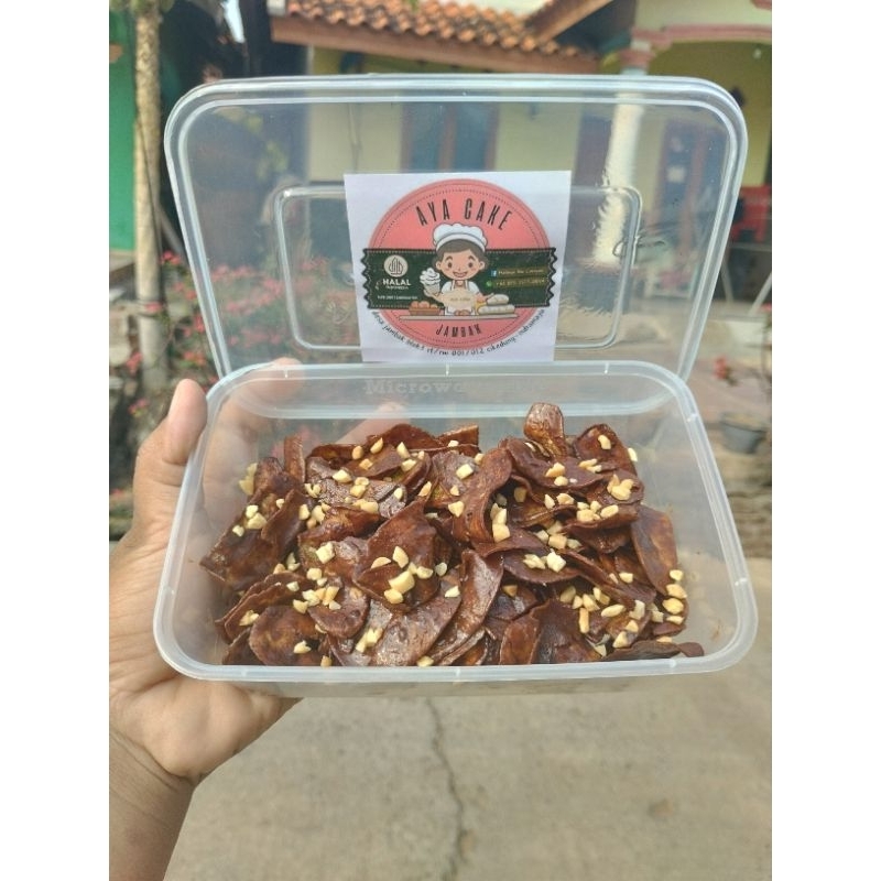 

Kripik pisang coklat lumer