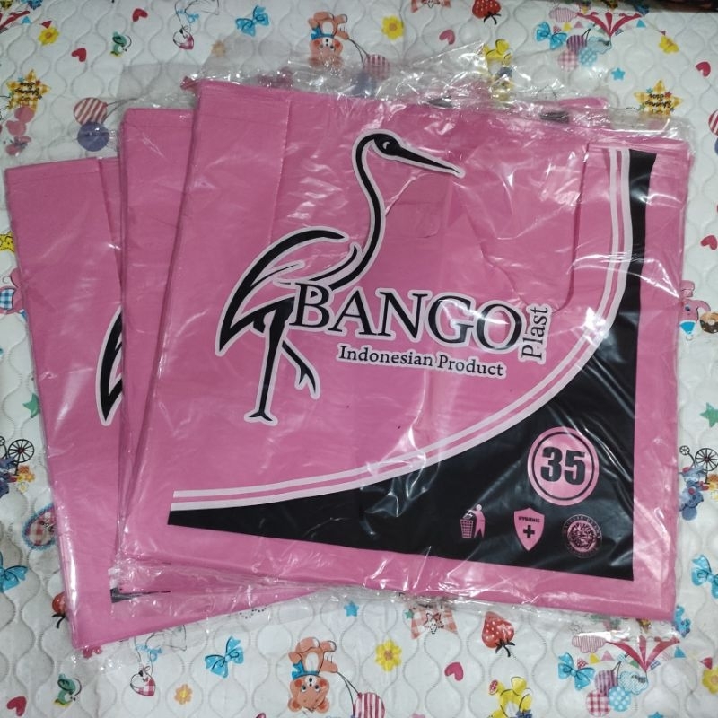 Bango 35 Pink/Kantong Plastik Pink/Kantong Kresek/Kantong HD