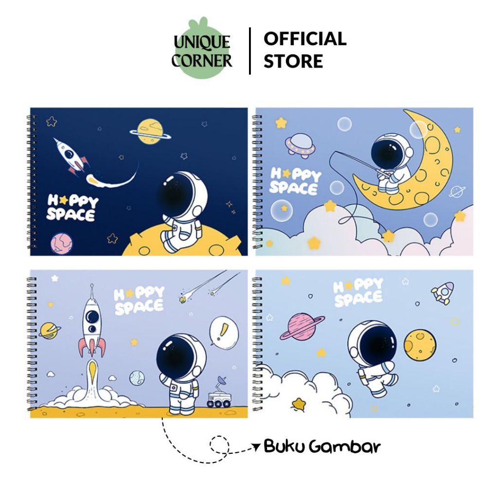 

UQ (30 Halaman) Buku Gambar / Sketsa / Lukis Ukuran A4 Drawing Book Belajar Mewarnai Anak STY7036