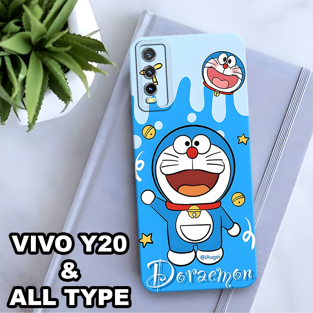 AC58/ Softcase Procamera Hp Vivo Y20 Fashion Case Doraemon Silikon Tpu Pro Camera Kesing kesing casi