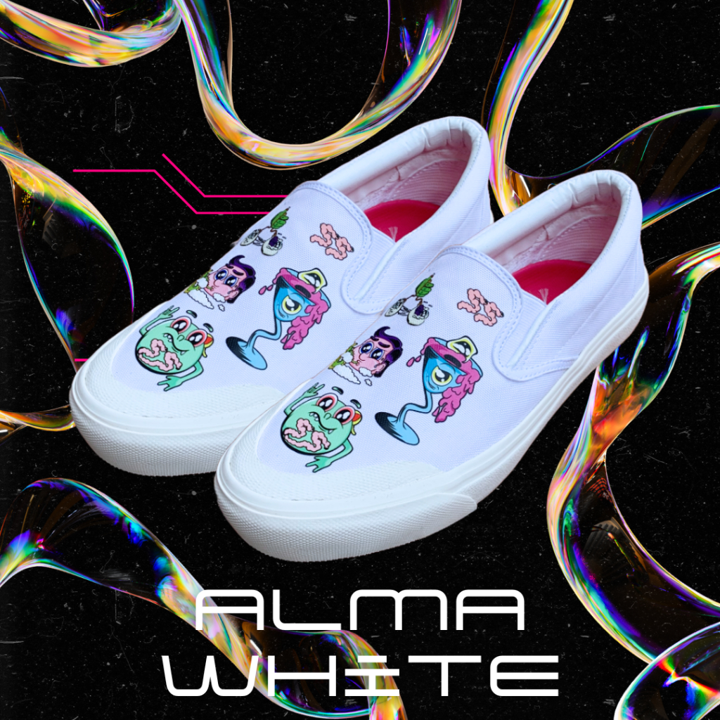 SYRUP SUPPLY OFFICIAL | ALMA WHITE SLIP ON | Sneakers Unisex