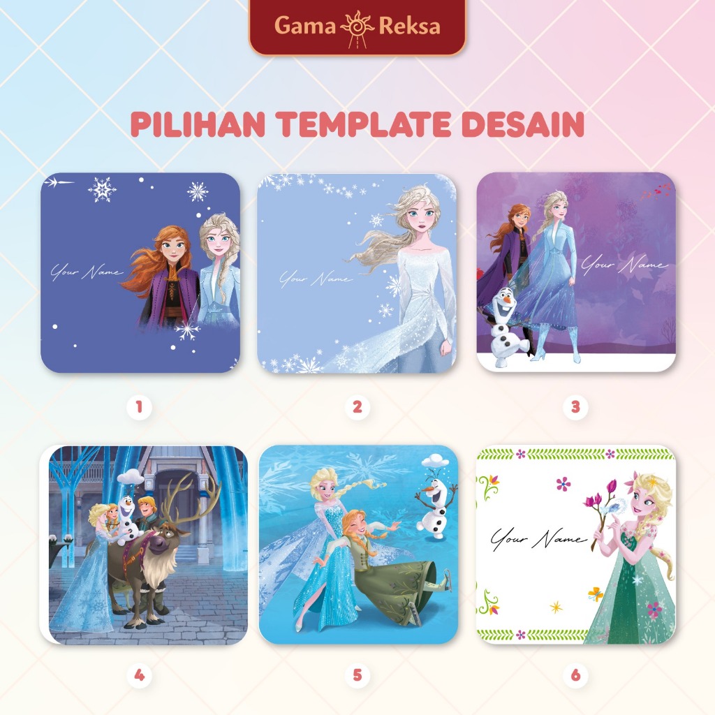 

Pilihan Desain Tema Frozen Costum UV