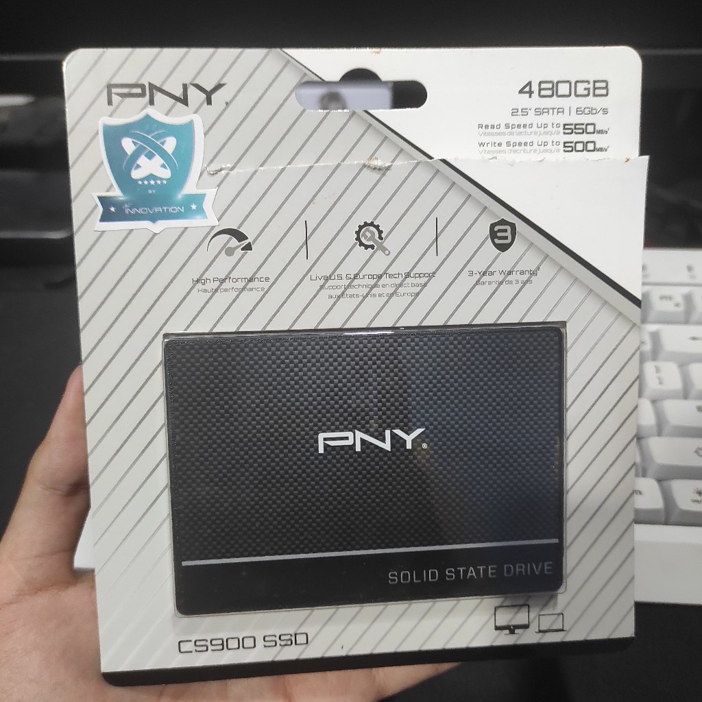 SSD PNY CS900 480GB/500GB/512GB SATA3 bekas original