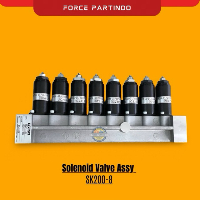 Solenoid Valve Assy / Solenoid Valve Block Kobelco SK200-8 KPM