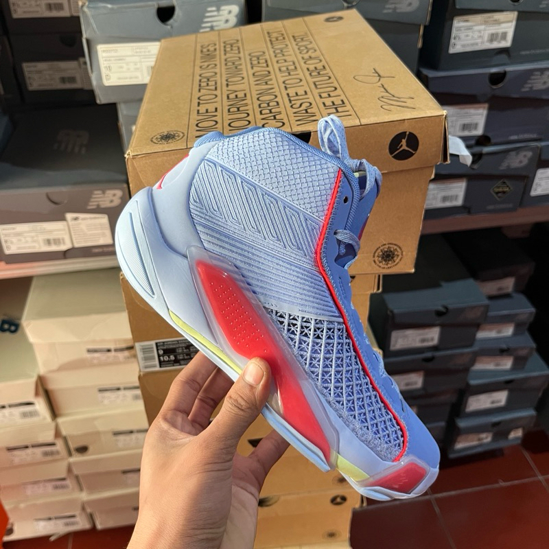 SEPATU BASKET NIKE AIR JORDAN XXXVIII PF LIGHT MARINE ORIGINAL 100%