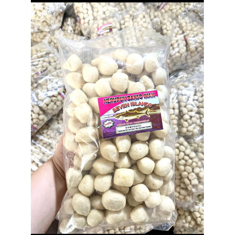 

[200G]KERUPUK BAKSO IKAN SEVEN ISLAND UKURAN 200GR