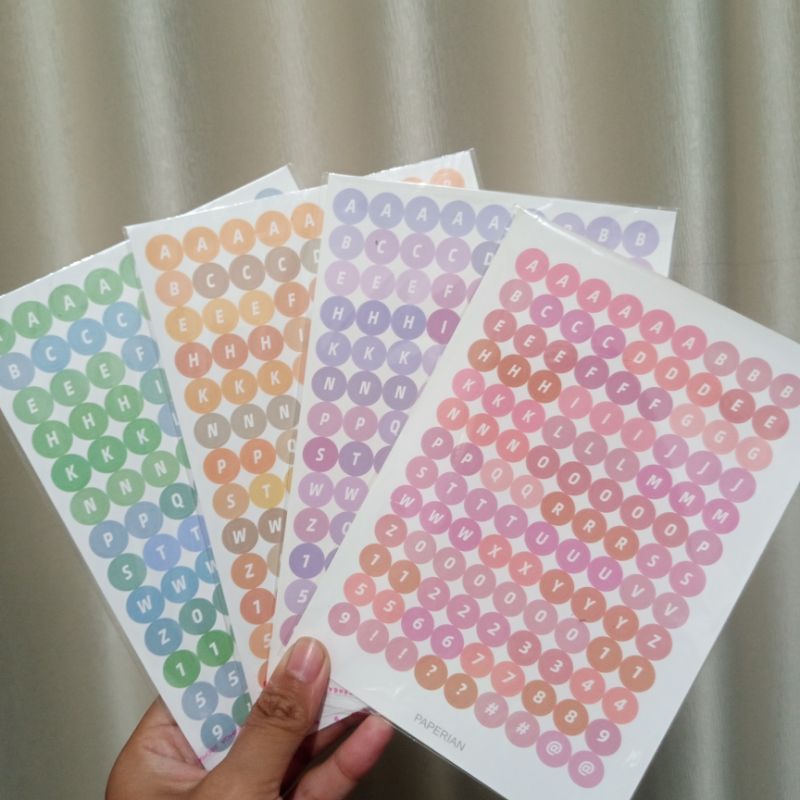 

Sticker Stiker Huruf Angka untuk Jurnaling Diary Bullet Journal