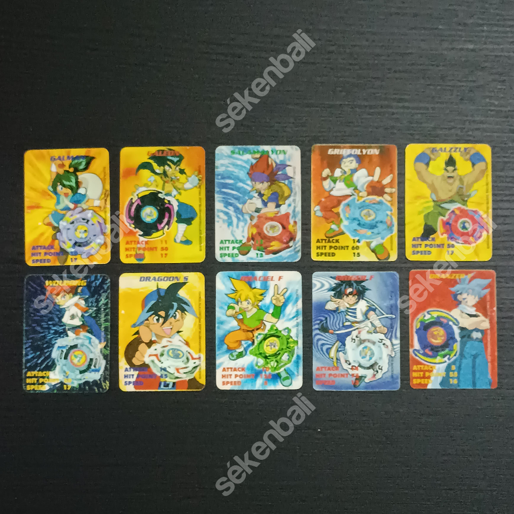(BEYBLADE) Tazos Beyblade Hadiah Chiki 2003 - Beyblade Card - Tajos Jadul Kartu Beyblade