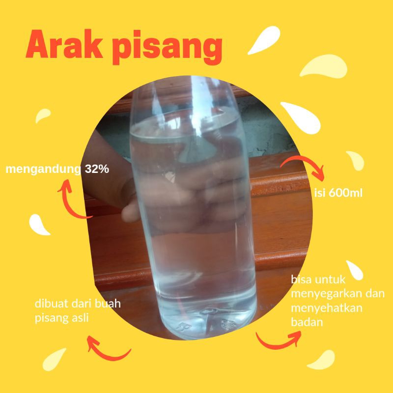 

100% asli Minuman Fermentasi Banana 32% Botol Cantik 600ml