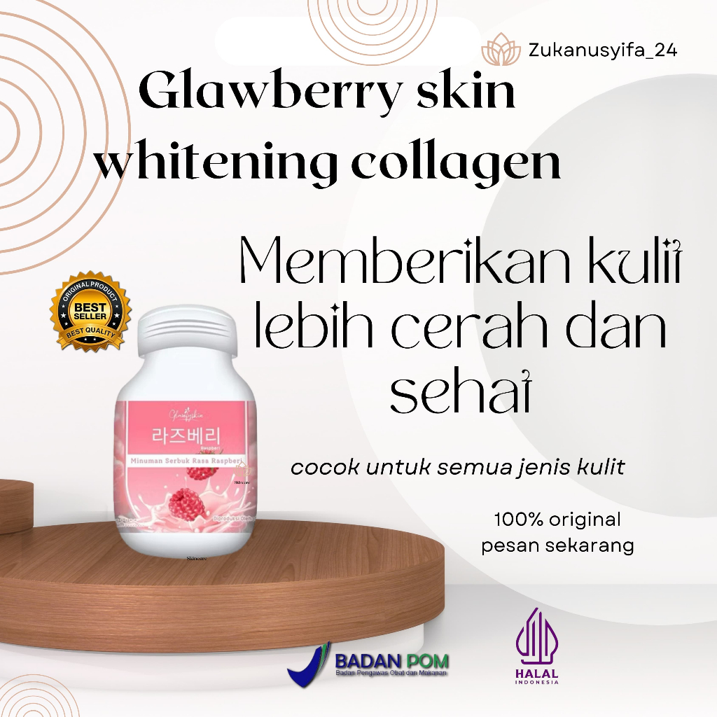 [PAKET COMBO ] ISI 2 BOTOL GLAWFY BOOSTER CAPSULE PLUS 1 GLAWBERRY COLLAGEN