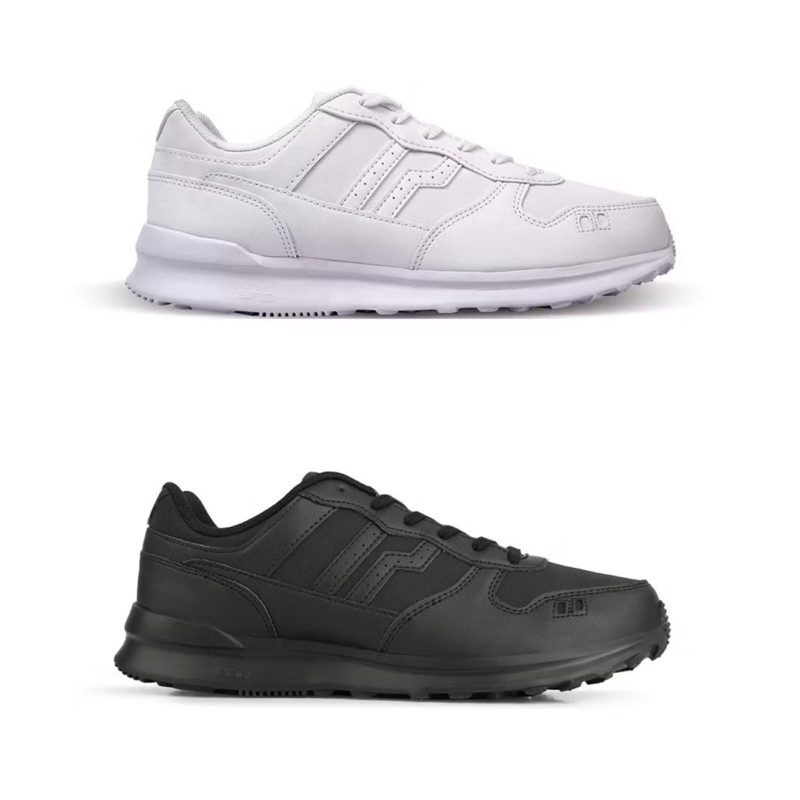 Sepatu Sneakers Casual Piero Jogger All Black All White