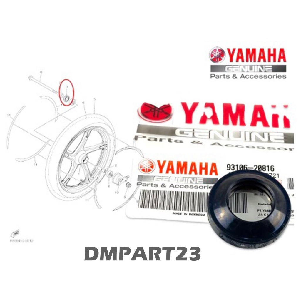 SEAL SIL RODA DEPAN YAMAHA  Alfa - fizr - Jupiter - Mio SPOTY ,SOUL KARBU,- Mio J - N Max - Mio m3 -