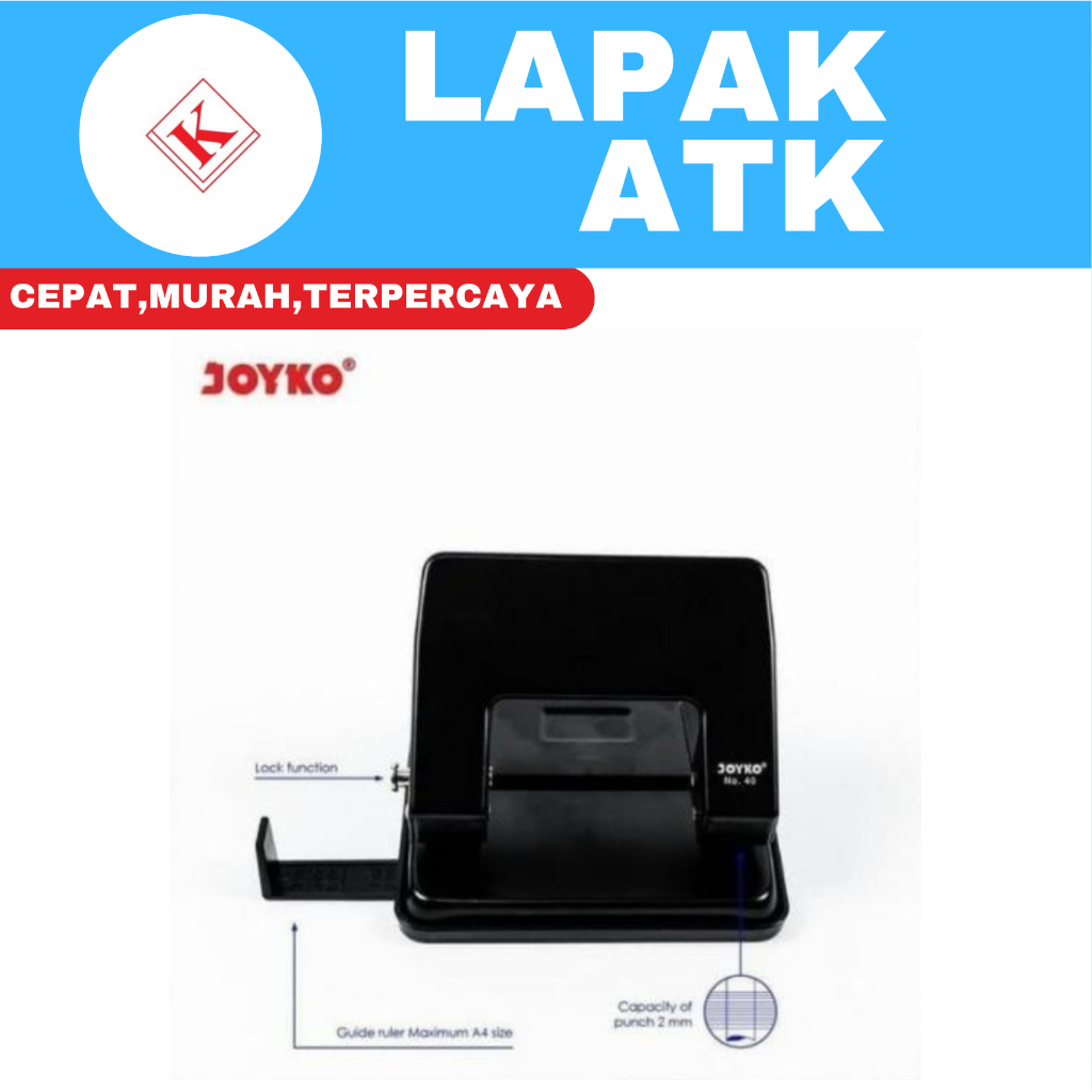 

TERMURAH Joyko Pembolong kertas / Punch 40 +++