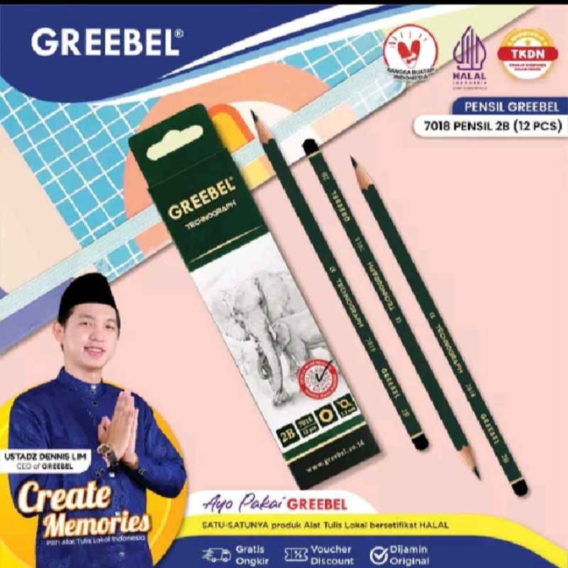 

GREEBEL PENSIL HEXAGONAL 2B (7018)