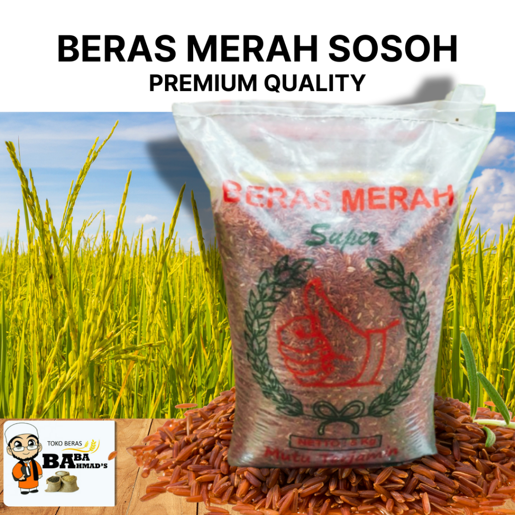 

BERAS MERAH SOSOH - 5KG/10KG/15KG/20KG/25KG