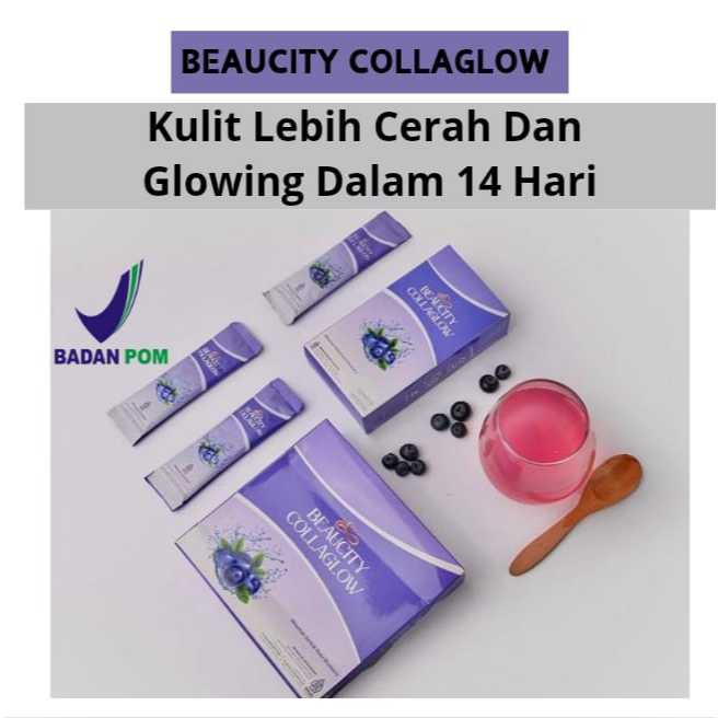 BEAUCITY Collaglow - collagen drink - minuman collagen whitening booster -BPOM bumil busui friendly