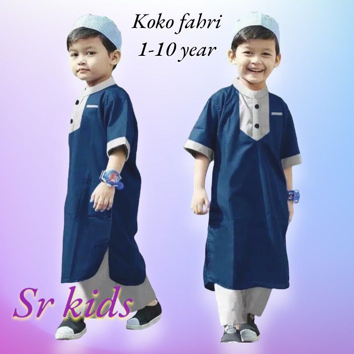 FLASH SALE/ Setelan Baju Koko Anak Laki Laki Model pakistan kekinian Bahan Katun Toyobo Premium (COD