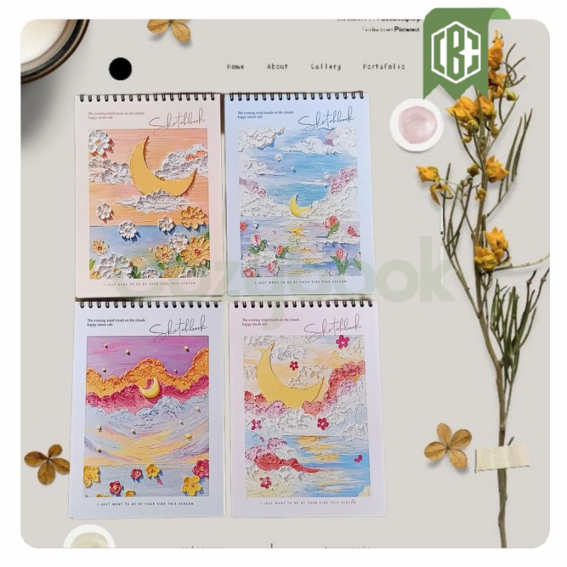 

Paket 10 Pcs Sketchbook A5 Buku Gambar A5 Buku Sketsa Vertikal Jilid Spiral 45 Lembar / 90 Halaman
