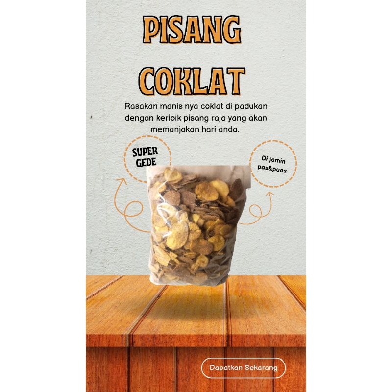 

pisang koin coklat/manis gurih/enak lezat/1kg