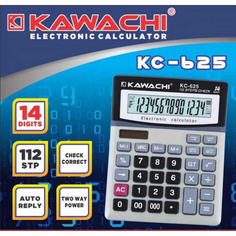

Calculator KAWACHI kalkulator 14 digit KC-625