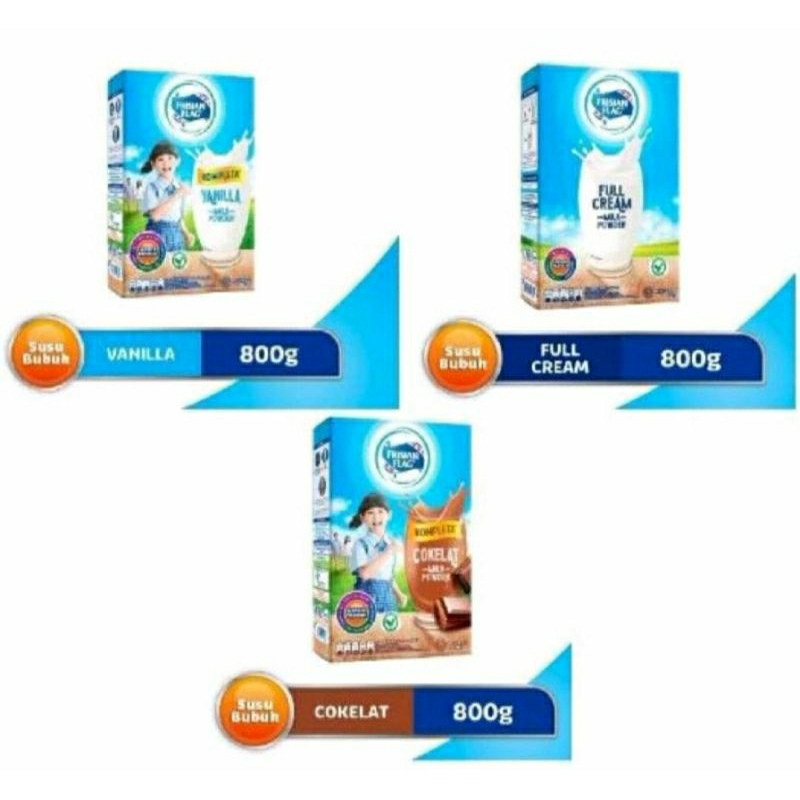 

frisian flag komplete susu bubuk 800gr coklat/Vanilla/fullcream