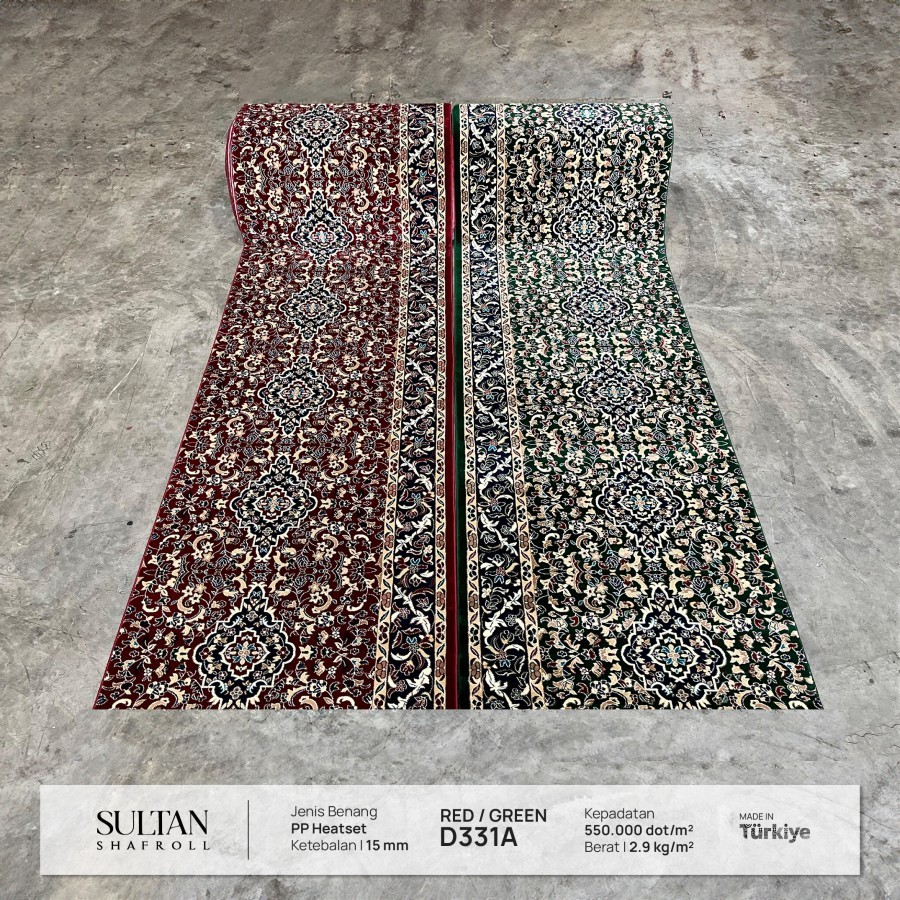 Karpet Masjid Turki Meteran Tebal Sultan D0331