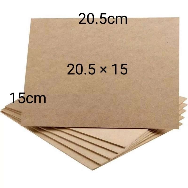 

A5 ukuran 20.5 × 15cm A5 tebal 3mm karton kraft kardus dus lembaran corrugated layer sekat