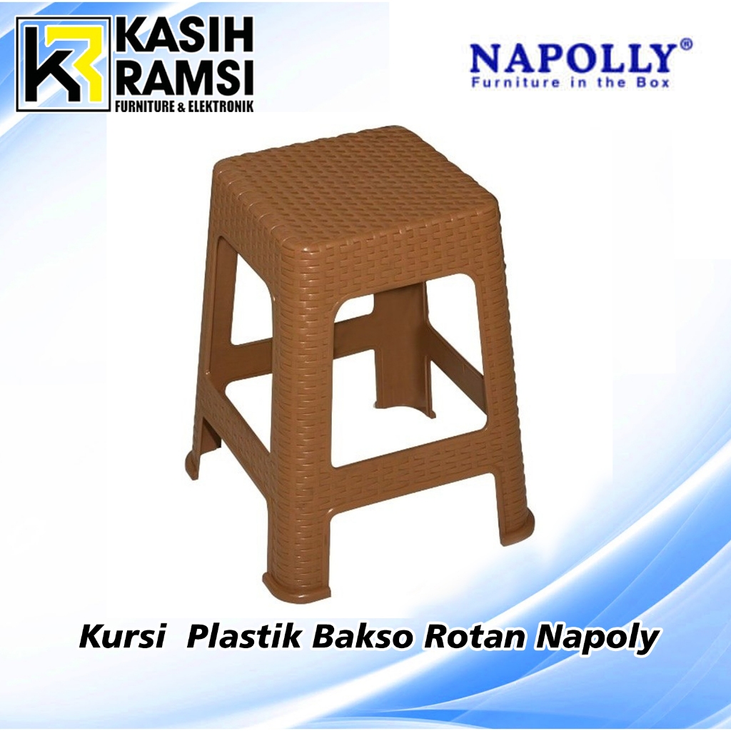 KURSI PLASTIK ROTAN NAPOLLY