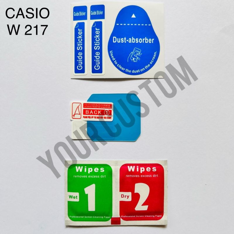 Casio W 217 antigores / pelindung film / pelindung layar