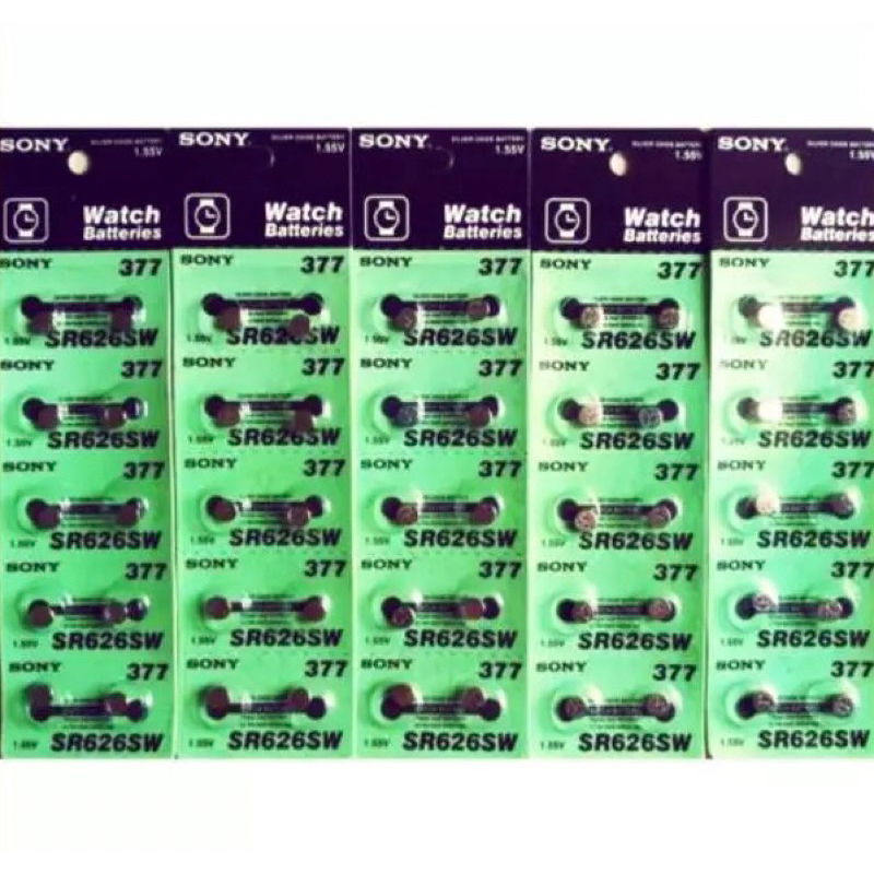 Baterai Jam Tangan / Baterai Sony SR 626 377 / Jam Tangan Kancing SR377 SR626 LR 626 LR626 Batre Bat